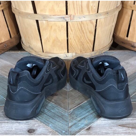 Nike Air Max 200 GS Black Anthracite AT5627-001 Sneakers Shoes Youth Boys Size 4 - Picture 7 of 11